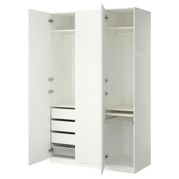 Гардероб ПАКС, белый, Винтербро белый (150x60x236 см) - фото 1