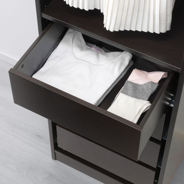 Ящик, черно-коричневый 50x35 см IKEA KOMPLEMENT КОМПЛИМЕНТ 803.697.20 - фото 2