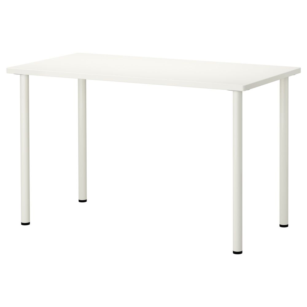 Стол ХИССМОН / АДИЛЬС, белый (120x60 см) - фото 1