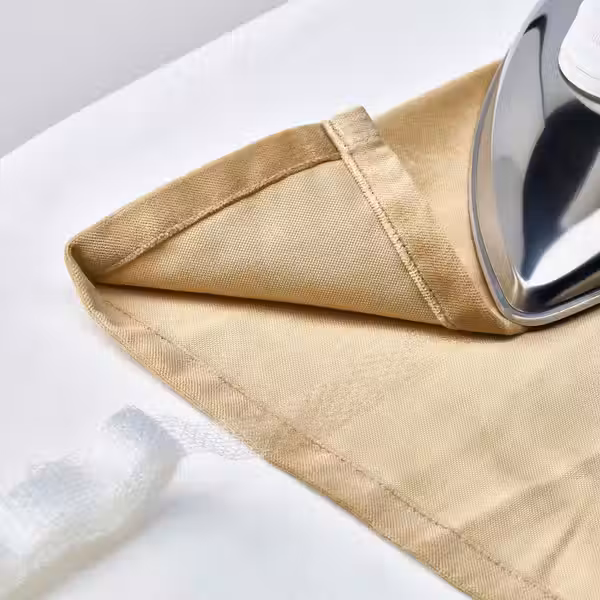 SANELA Гардины, 2 шт. - бежево-желтый/с лентой 140x300 см - фото 7