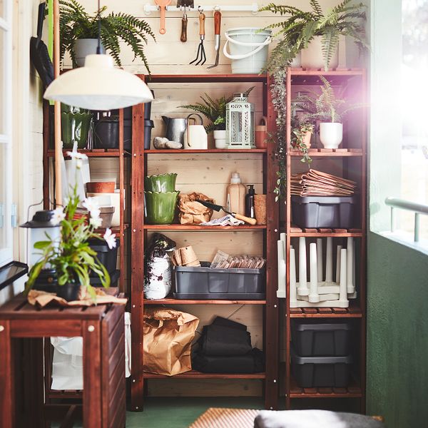 Стеллаж, для сада, 70x35x161 см, коричневая морилка IKEA TORDH ТУРД 893.161.76 - фото 9