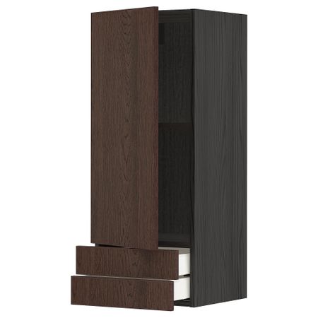 Навесной шкаф с дверцей, 2 ящика, 40x100 cm IKEA METOD МЕТОД, MAXIMERA МАКСИМЕРА 794.545.78