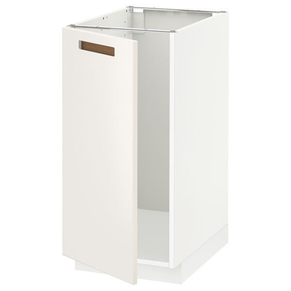 Напольный шкаф для мойки, мусорных контейнер МЕТОД, белый, Мэрста белый (40x60 см) - схема-чертеж с размерами