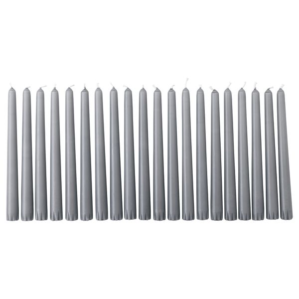 Неароматическая свеча ВИНТЕР 2015, серый (23 см) - фото 1