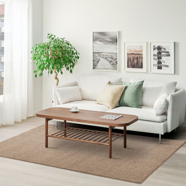 Ковер, длинный ворс, светло-бежевый 170x230 см IKEA ALLERSLEV АЛЛЕРСЛЕВ 905.086.93 - фото 2