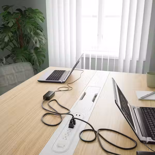 MITTZON МИТТЗОН Конференц-стол - дубовый шпон/белый 120x108x75 см - схема-чертеж с размерами