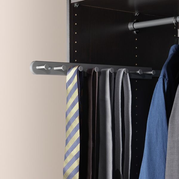 Выдвижная многофункциональный вешалка, темно-серый 58 см IKEA KOMPLEMENT КОМПЛИМЕНТ 103.666.40 - схема-чертеж с размерами