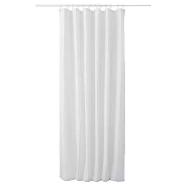 Штора для ванной СЭВСШЁН, белый (180x200 см) - схема-чертеж с размерами