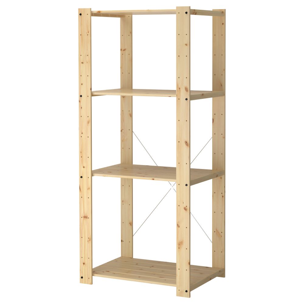 Стеллаж ГОРМ, хвойное дерево - схема-чертеж с размерами