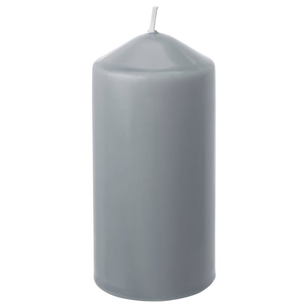 Неароматическая свеча формовая ДАГЛИГЕН, серый (14 см) - фото 1