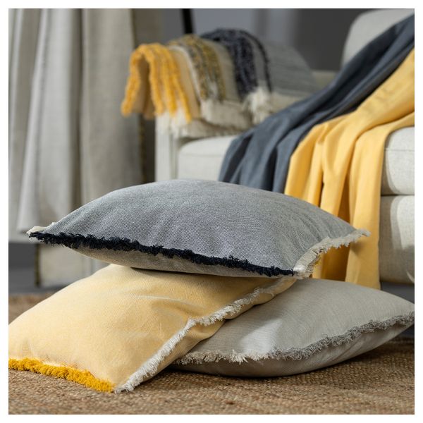 Чехол на подушку, серый, 50x50 см IKEA VÄXELBRUK 405.690.90 - фото 4