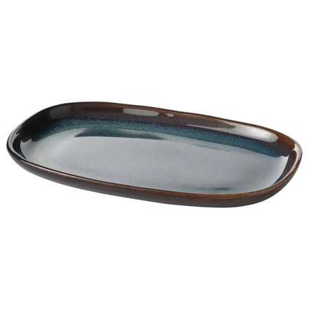 GLADELIG Тарелка - синий 20x13 см