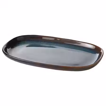 GLADELIG Тарелка - синий 20x13 см