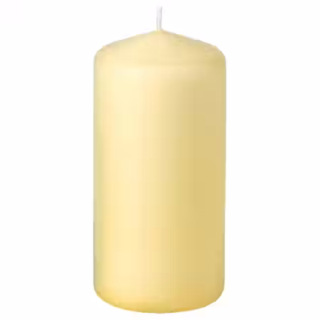 DAGLIGEN Неароматическая формовая свеча - бледно-желтый 14 см 40 ч