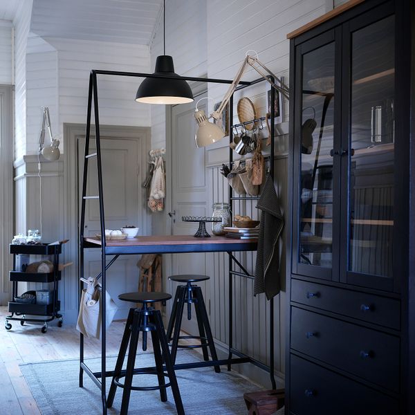 Стол с рейками для хранения, черный IKEA HÅVERUD ХОВЕРЮД 405.042.54 - фото 3