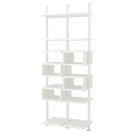 2 секции ЭЛВАРЛИ, белый (95x51x222-350 см)