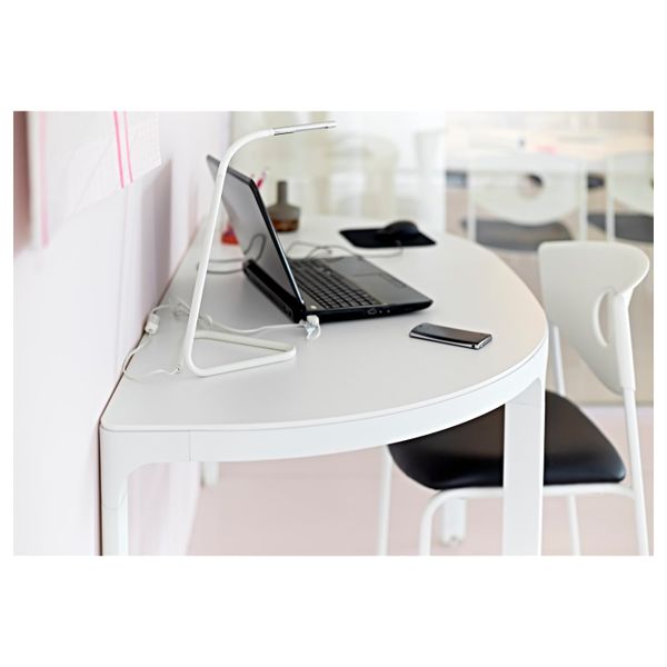 Рабочая лампа, светодиодная, белый, серебристый IKEA HÅRTE ХОРТЕ 603.605.94 - фото 7