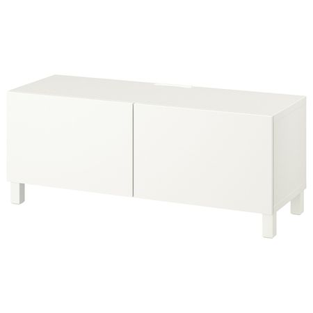 Тумба под ТВ, с дверцами, белый/Лаппвик/стуббарп белый 120x42x48 см IKEA BESTÅ БЕСТО 494.320.69