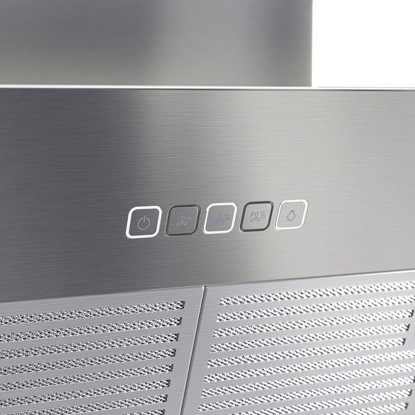 BEMÖTA Вытяжка кухонная стен креп (колпак) - цвет нержавеющей стали 70 см - фото 5