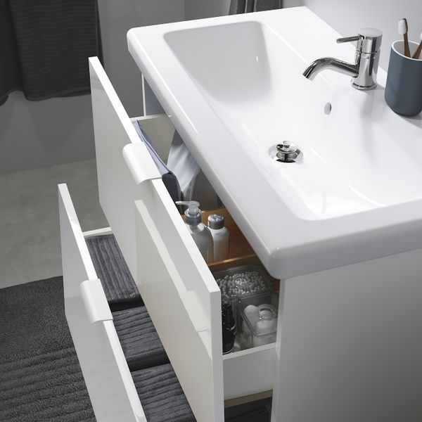 IKEA в интерьере ванной - схема-чертеж с размерами