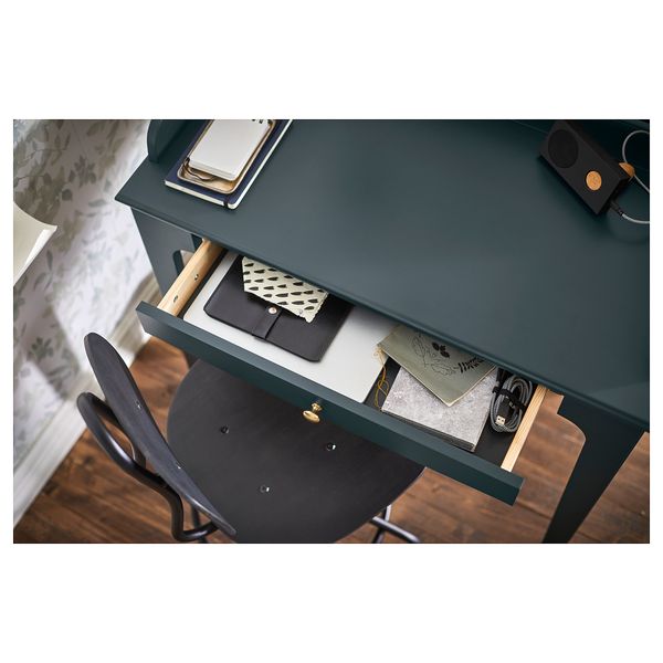 Письменный стол, темный сине-зеленый, 90x54 см IKEA LOMMARP ЛОММАРП 204.428.27 - фото 5