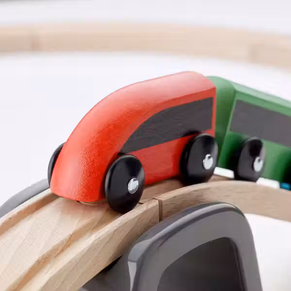 LILLABO Железная дорога, набор, 20 предм - разноцветный - схема-чертеж с размерами