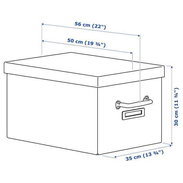 Упаковка 7 из 6 для IKEA - схема-чертеж с размерами