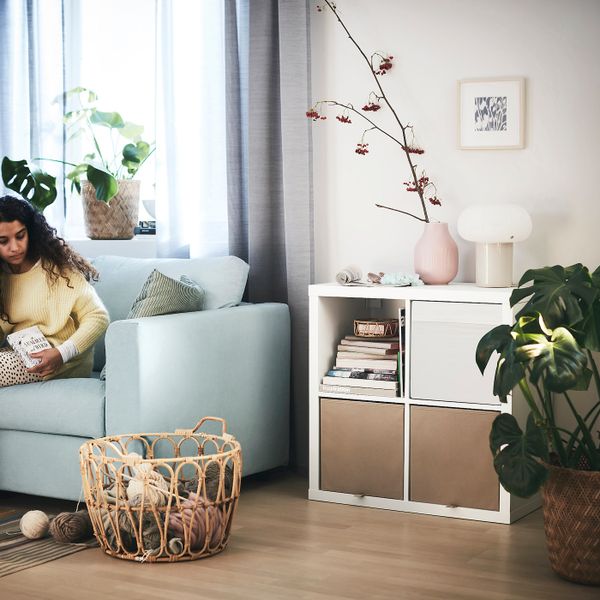 Стеллаж, белый 77x77 см IKEA KALLAX КАЛЛАКС 203.795.81 - фото 2