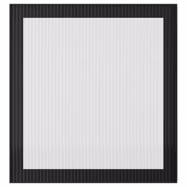 FÄLLSVIK ФЭЛЛСВИК Стеклянная дверь - антрацит/рифленое стекло 60x64 см - фото 1