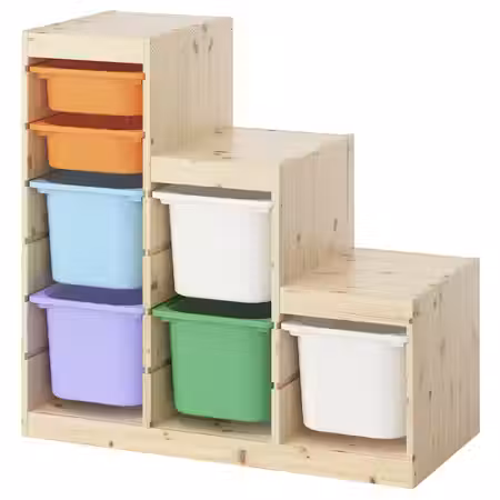 TROFAST Комбинация д/хранения+контейнеры