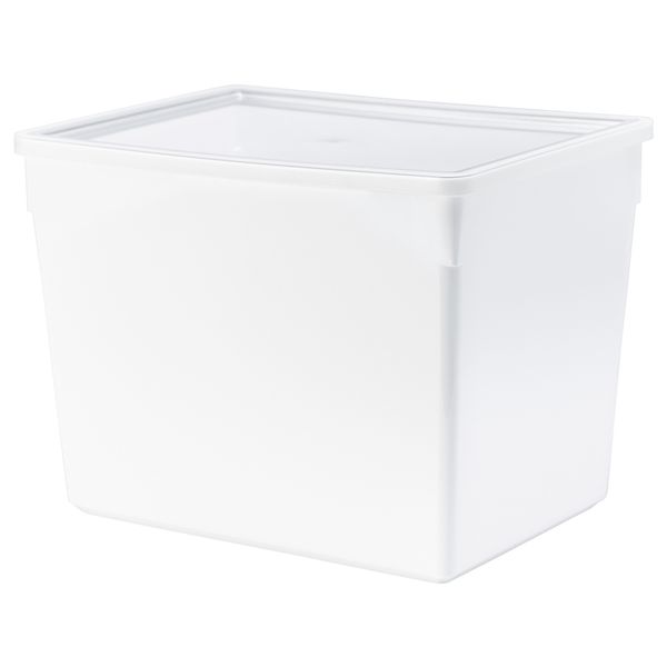 Контейнер + крышка для сухих продуктов ТИЛЛЬСЛУТА, белый (31x23x23 см) - фото 1