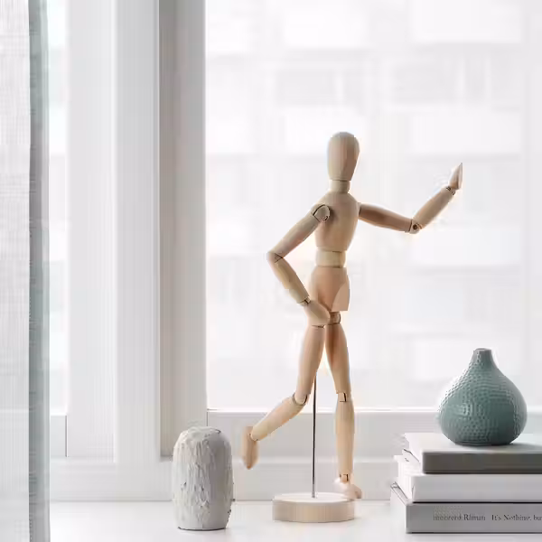 GESTALTA Фигурка - естественный 33 см - схема-чертеж с размерами