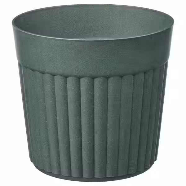 FRÄKENVÄXT ФРЭКЕНВЭКСТ Кашпо - д/дома/улицы/насыщенный зеленый 24 см - фото 1