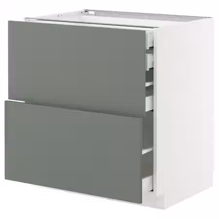 METOD / MAXIMERA Напольн шк 2фасада/2низ/1срд/1вс ящ