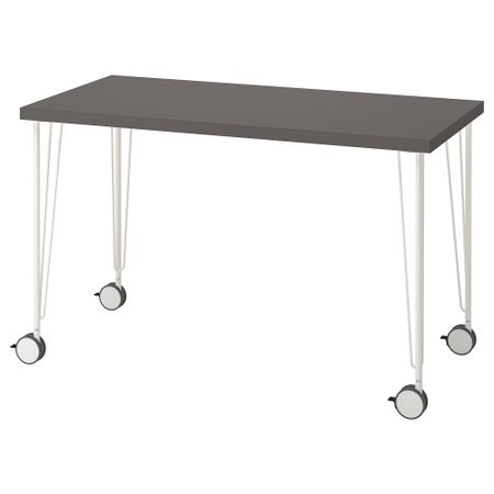 Письменный стол, 120x60 см, темно-серый-белый IKEA KRILLE КРИЛЛЕ, LAGKAPTEN ЛАГКАПТЕН 194.164.81