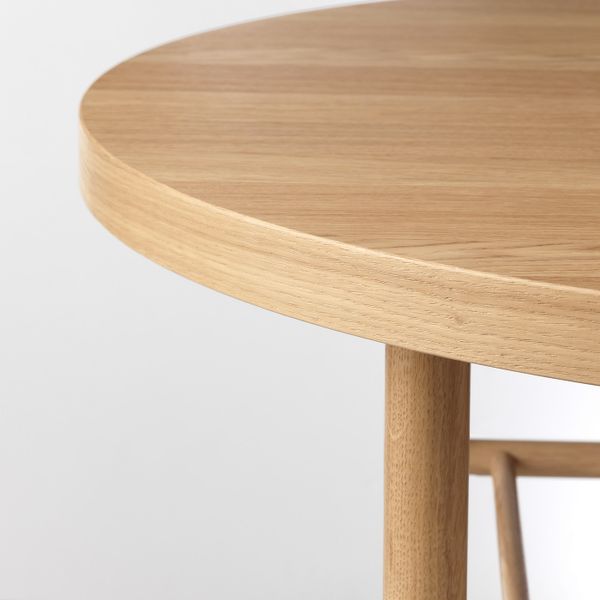 Журнальный стол, белая морилка дуб 90 см IKEA LISTERBY ЛИСТЕРБИ 404.080.83 - фото 3