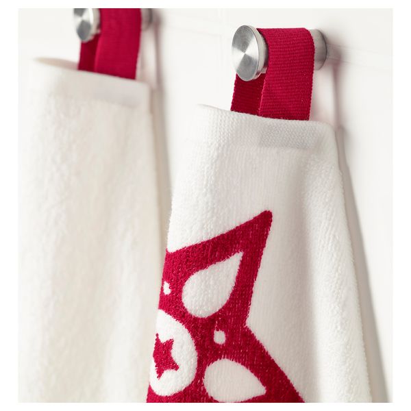 Полотенце ВИНТЕР 2016, белый, красный (30x50 см) - фото 3