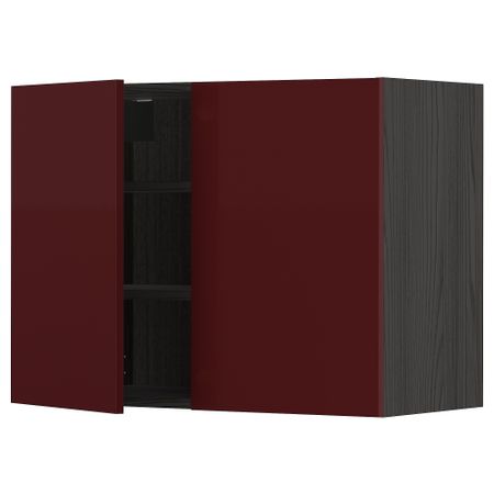 Навесной шкаф с полками, 2 дверцы IKEA METOD МЕТОД 494.710.08