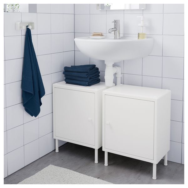 Шкаф с дверью ДИНАМ, белый (40x27x56 см) - фото 5