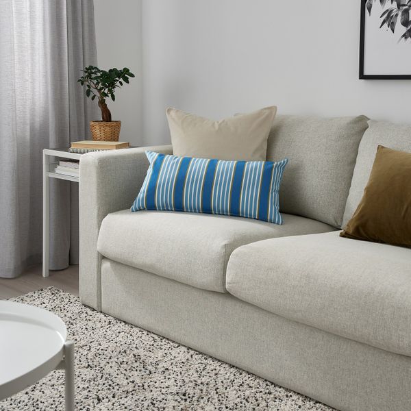Подушка для дома/сада, синий полоска 30x58 см IKEA FUNKÖN ФУНКЁН 104.384.68 - фото 5