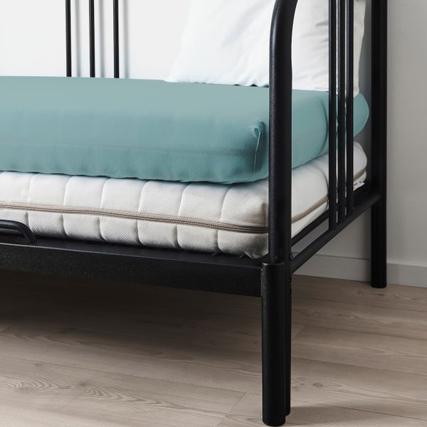 Натяжная простыня для кушетки, голубой 80x200 см IKEA VÅRVIAL ВОРВИАЛ 105.013.46 - схема-чертеж с размерами