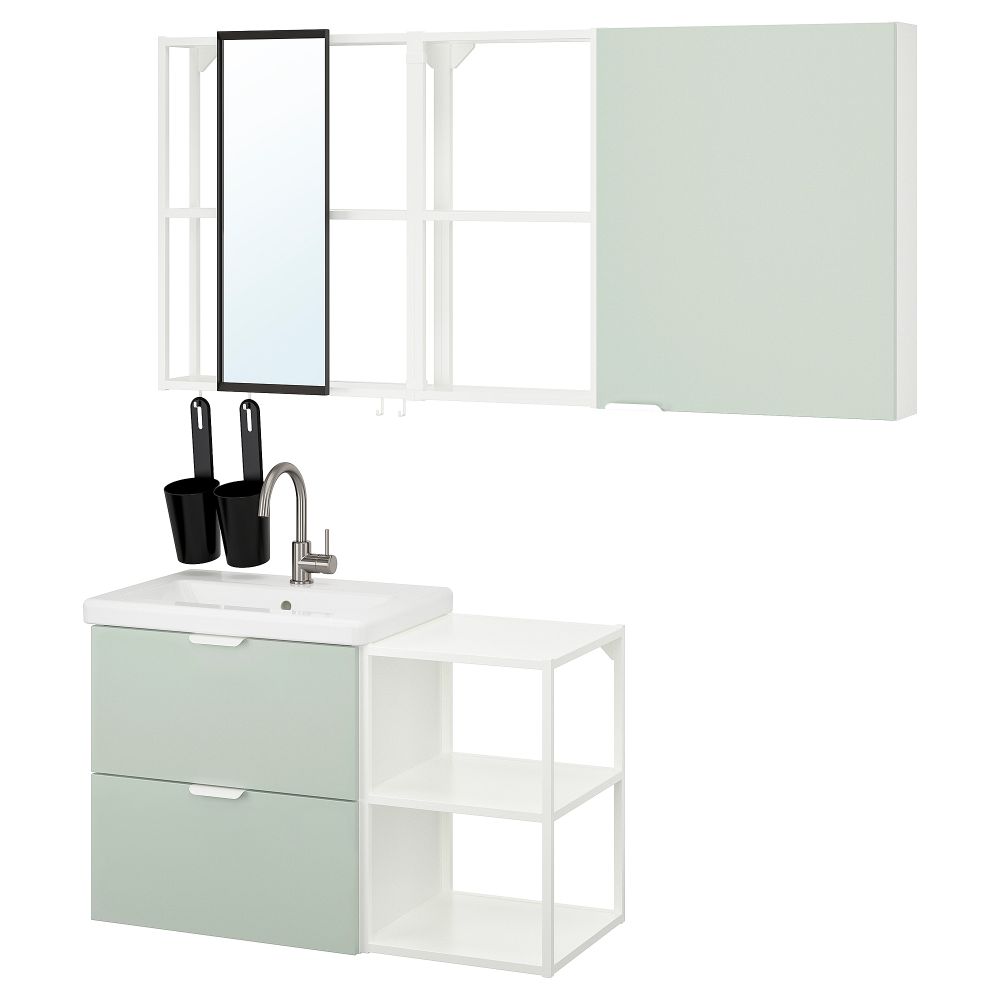 Мебель для ванной, 18 предмета IKEA TVÄLLEN ЛЕН ТВЭЛЛЕН, BEGIVENHET БЕГИВЕНХЕТ 894.992.70 - фото 1