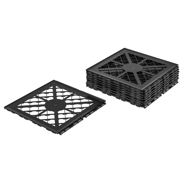 Основа под плитку для улицы, темно-серый, 0.81 м² IKEA MÄLLSTEN МЭЛЛЬСТЕН 404.562.86 - схема-чертеж с размерами