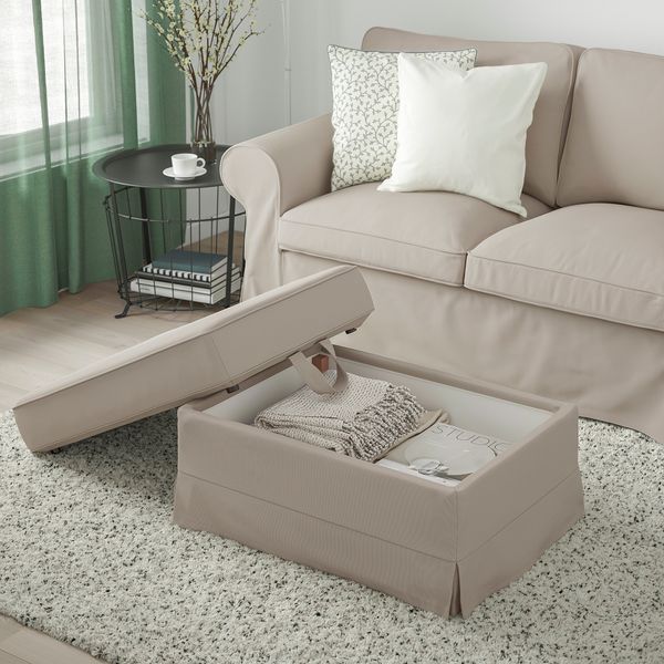 Табурет для ног, Totebo светло-бежевый IKEA EKTORP ЭКТОРП 993.199.14 - фото 4