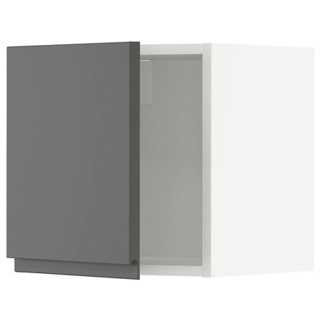 Шкаф навесной, белый/Воксторп темно-серый 40x40 см IKEA METOD МЕТОД 893.100.61