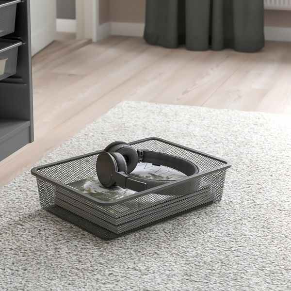 Комбинация для хранения + контейнеры, серый, темно-серый, 34x44x56 см IKEA TROFAST ТРУФАСТ 695.150.73 - схема-чертеж с размерами