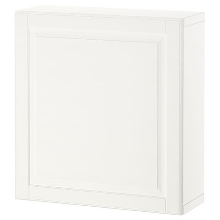 Стеллаж с дверью, белый, Smeviken белый, 60x22x64 см IKEA BESTÅ БЕСТО 194.249.71