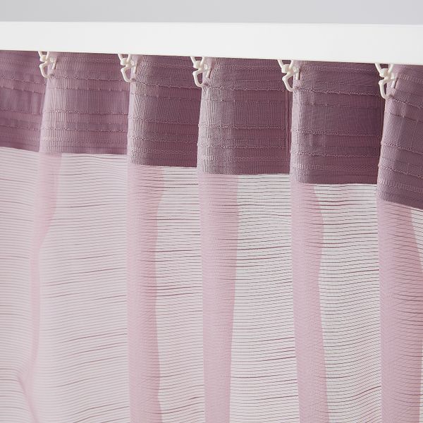 Гардины, 2 шт., розовый 145x300 см IKEA GJERTRUD ГЕРТРУД 604.647.75 - фото 3