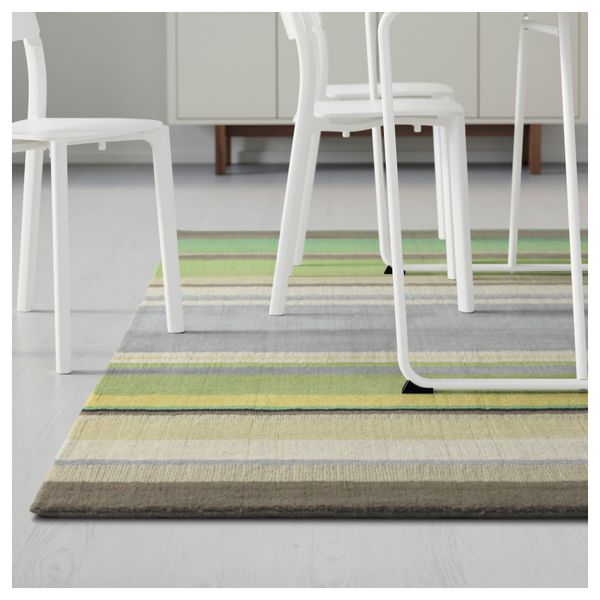 Ковер, короткий ворс СТОКГОЛЬМ, зеленый ручная работа зеленый (170x240 см) - схема-чертеж с размерами