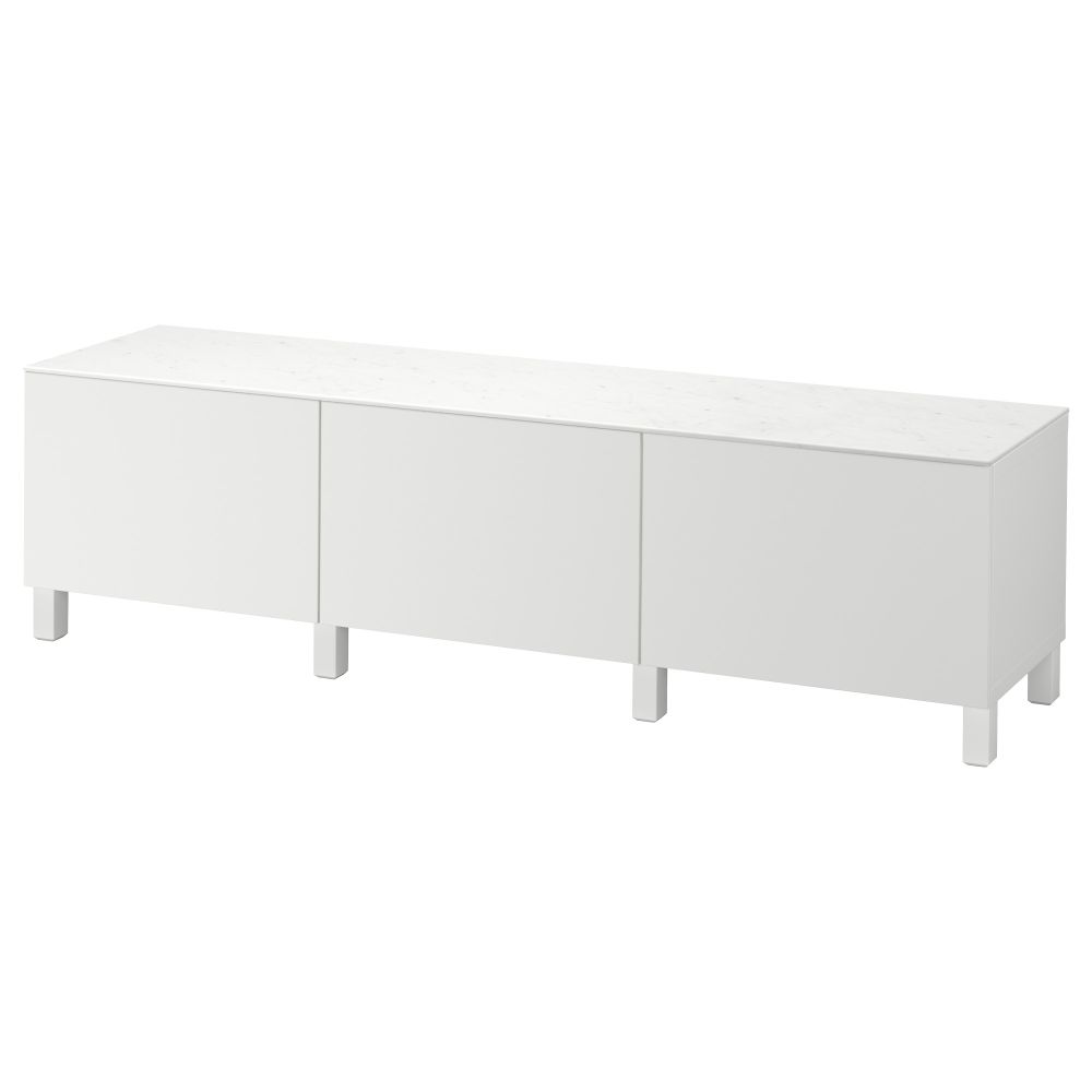 Комбинация для хранения с ящиками БЕСТО, Лаппвикен белый (180x42x48 см) - фото 1